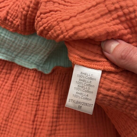 Pomander Place sorbet lightweight 100% cotton pastel ruffle dress medium… - Picture 7 of 8